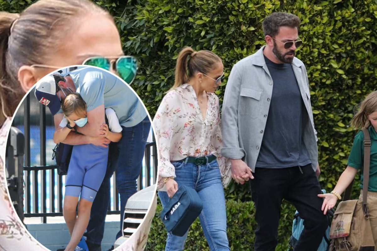 Jennifer Lopez meets her little son after a long time, Ben Affleck gets excited and hugs him !